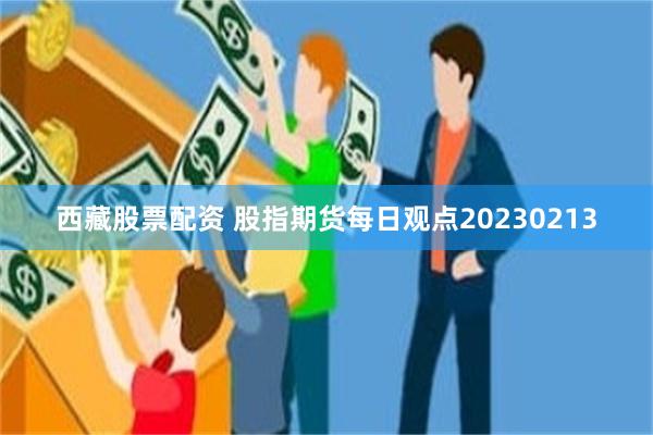 西藏股票配资 股指期货每日观点20230213