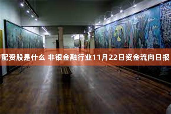 配资股是什么 非银金融行业11月22日资金流向日报